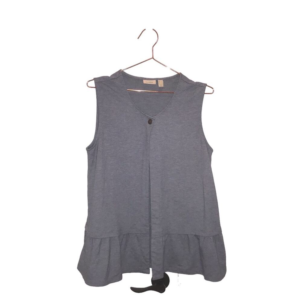 LOGO Lounge by Lori Goldstein French Terry Vest | Size medium